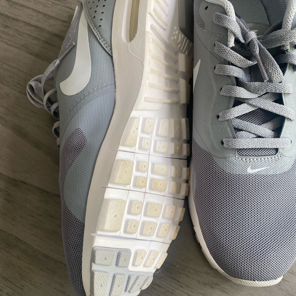 Grey and white Nike  size 8